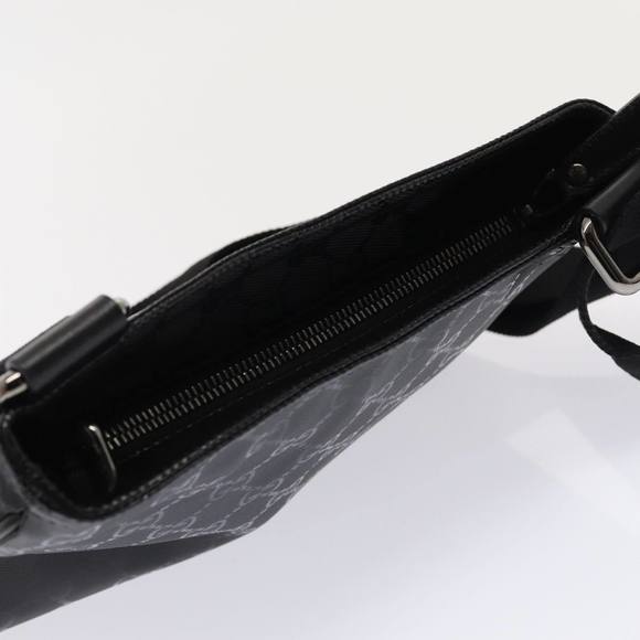 GUCCI GG implementation Shoulder Bag Silver Black 201538 Auth ki4758A - Picture 6 of 16